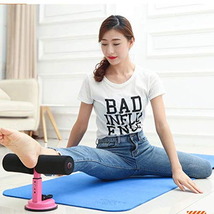 Self Suction Sit Up Bar Assist Height Adjustable Sit-ups Assistant Device Fitness Abdominal Muscle Training Exercise Home Gym Workout Equipment - color: D