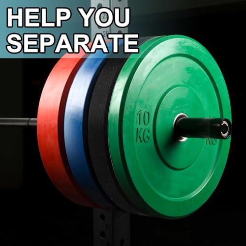 15 Pcs 2 Inch EVA Weight Plate Spacers, Dumbbell and Barbell Noise Reduction Pads for Home Gym and Strength Training, Sled Push Pull Workouts