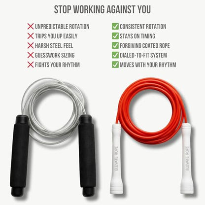 Elevate Rope Pro-Grade Speed Rope - color: Red