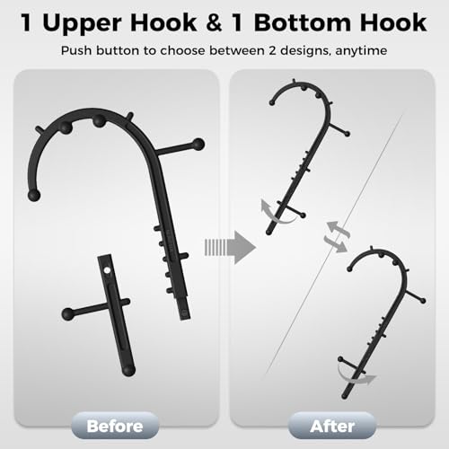 Detachable Trigger Point Massage Cane, One-Click Disassembly Massage Hook for Back, Neck & Shoulder Pain Relief, Pressure Point Massage Tool for Muscle Recovery (J Hook)
