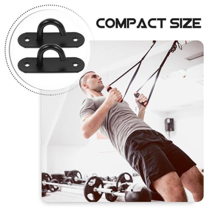 BESPORTBLE 4pcs Stainless Steel Wall Anchor Hooks Resistance Band Anchor Heavy Duty Gym Hangers for Home Workout Exercise Station Strap Ceiling Mount