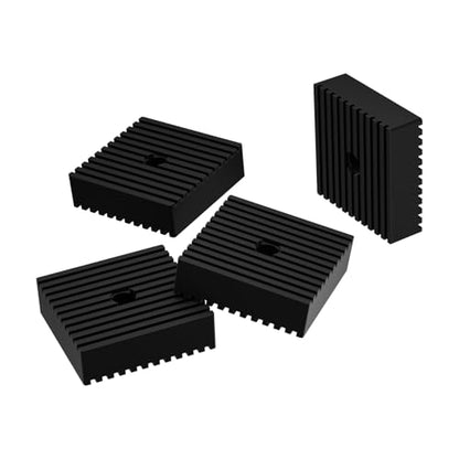 4 Pack Shock pad for air Compressor or Equipment Solid Rubber 4"x4"x1.2"