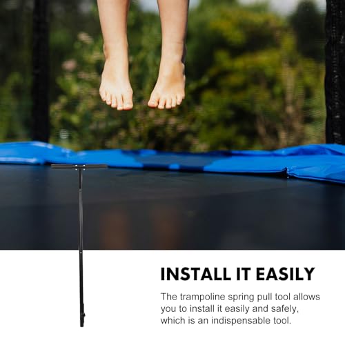 Happyyami Rebounder Handle Bar Accessory for Round Fitness Trampolines, Stability Handle Bar Trampoline Replaceable Handle Bar Stainless Steel Handle
