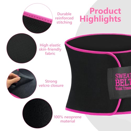 Waist Trainer for Women Lower Belly Fat, Waist Sweat Band for Women, Belly Band Sweat Belt, Stomach Wrap, Body Shaper