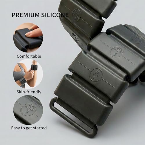 PROIRON Wrist & Ankle Weights Set of 2 (1 lb/2 lb Each) Adjustable Wrist Weights for Women Men,Soft Silicone arm & Leg weights for Walking,Pilates,Yoga,Workout,Strength Training