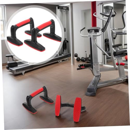 POPETPOP 2pcs Ergonomic Non Slip Parallettes Bars for Home Gym Workouts Stable Design Durable Handles for Push Ups Calisthenics Equipment for Men and Women