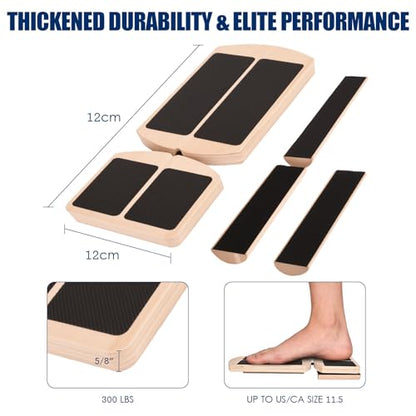 Ankle Strengthener Balance Board, Axis Foot Balance Board for Plantar Fasciitis Relief, Flat Feet Support & Ankle Rehab Exercises, Foot Strengthener Ankle Board for Balance & Stability