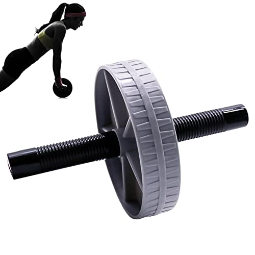 Abdominal Wheel,AB Wheel Roller,Automatic Rebound ABS Workout Core Workout AB Exercise Wheel - AB Workout Equipment Non-slip Strength Training Roller Wheel for Home and Gym Exercises, Grey