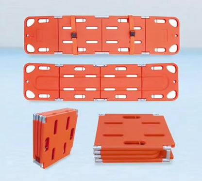 Foldable Spine Board Stretcher - 4-Fold Design | Emergency Rescue & Trauma Immobilization for Hospitals & Ambulance Spine Board Stretcher