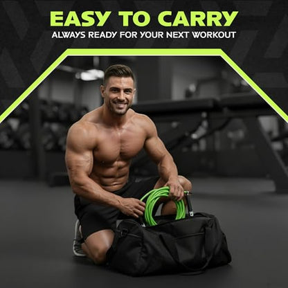 Rage Fitness R2 Speed Jump Rope – Adjustable PVC Speed Rope with Smooth Bearing Handles for Beginners to Advanced, Fast Cardio & Efficient Workouts
