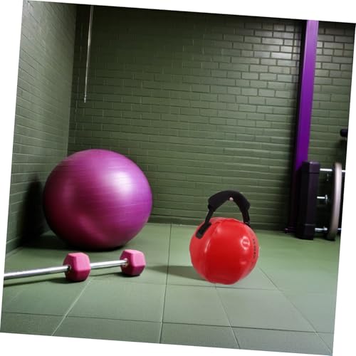 Mipcase Water Weights Sandbag Kettlebell Workout Bag 30x30cm Red Portable Strength Training Equipment for Home Gym and Outdoor Fitness