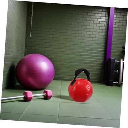 Mipcase Water Weights Sandbag Kettlebell Workout Bag 30x30cm Red Portable Strength Training Equipment for Home Gym and Outdoor Fitness