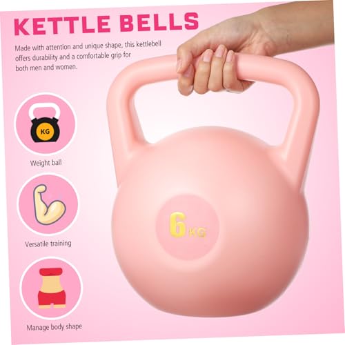 Mikinona Water Filled PE Kettlebell Soft Gym Equipment for Home Fitness Training Portable Strength Workout Tool for Men and Women Safe Rounded Design for Injury Prevention