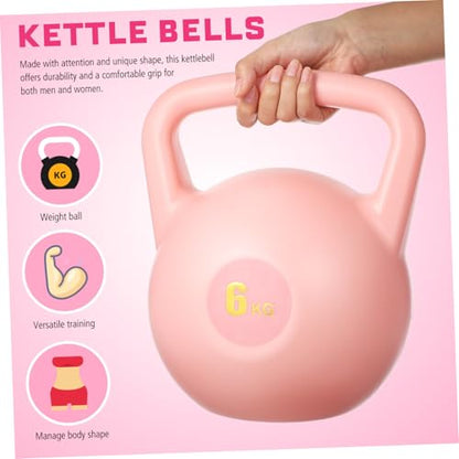 Mikinona Water Filled PE Kettlebell Soft Gym Equipment for Home Fitness Training Portable Strength Workout Tool for Men and Women Safe Rounded Design for Injury Prevention