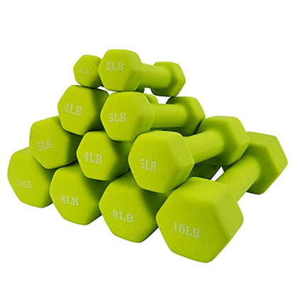 Saorzon Dumbbells Set of 2 Exercise Fitness Dumbbell for Home Gym Free Weights Hand Hex Dumb Bells