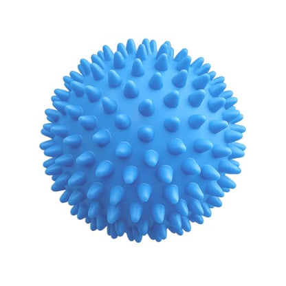 LEZER Spiky Massage Ball, Trigger Massage Point, Plantar Fasciitis, Deep Tissue Myofascial Release Tool, Foot Massager, Muscle Knot Relief, Physical Therapy, 3 in（Blue） - style: 01－3.0 in