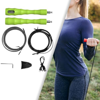 Speed Skipping Rope, Digital Counting, Non-Slip Handle with Counter, Comfortable Grip, Aerobic Exercises