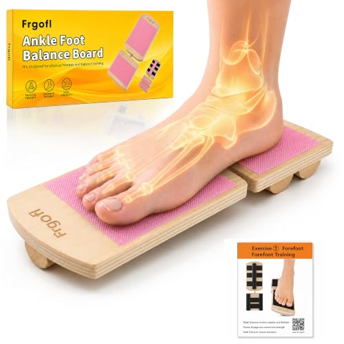 Adjustable Balance Board for Ankle Strengthening & Stability - color: Pink
