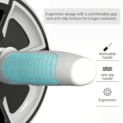 auto rebound ab roller intelligent brake ab wheel adjustable distance ab roller 70cm 100cm 150cm core trainer abs obliques home gym anti slip removable handle ergonomic grip progressive ab wheel compact abdominal roller beginner advanced core workout equi