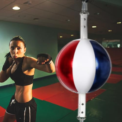 InnoLife Double End Punching Ball Striking Punching Bag Kit, Speed Striking Reflex Kit with Bungee Cords Perfect for Reaction, Agility, and Hand Eye Coordination Training
