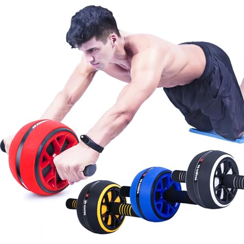 AB Wheel Roller, Exercise Abdominal Fitness Wheel, Work-out Strength-Training Roller, 12"W