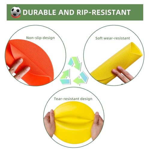 Poly Spots Spot Markers 4.72 Inch & 9 Inch Non Slip Floor Dots - style: 9inch 60pcs