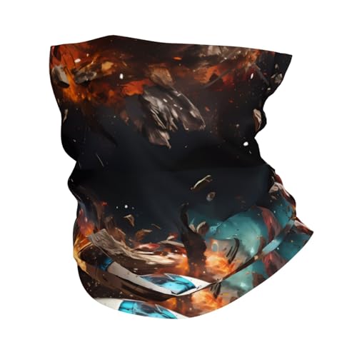 Firecracker Soccer Prints Multifunctional Sport Headband – Seamless Stretch Neck Gaiter for Hiking, Biking, Running & Outdoor Activities – Soft, Quick-Dry, No-Fade Design