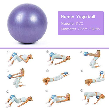 Yoga Block 5pcs Yoga Equipment Set Include Yoga Ball Yoga Blocks Stretching Strap Loop Band Exercise Band