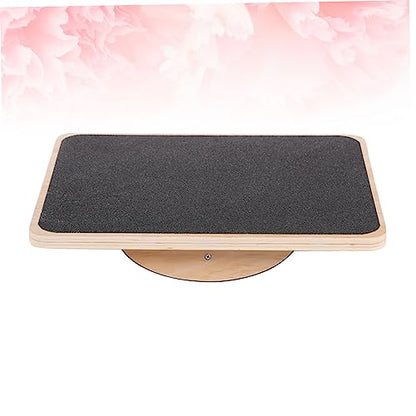 BESPORTBLE Wobble Board for Home Twist Balance Training Mat Advertising Board Barbell Pad Steel Slant Board Skim Board Rack Signs Puzzle Board Poster Board Adjustable Dumbbell Sport Wooden