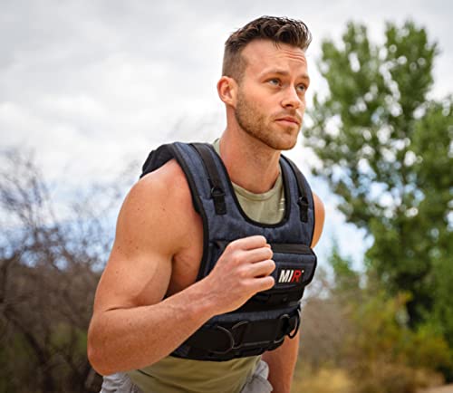 miR Air Flow Weighted Vest with Zipper Option 20lbs - 60lbs Solid Iron Weights Machine Washable. Workout Vest for Men and Women - size: 40lbs, style: Standard