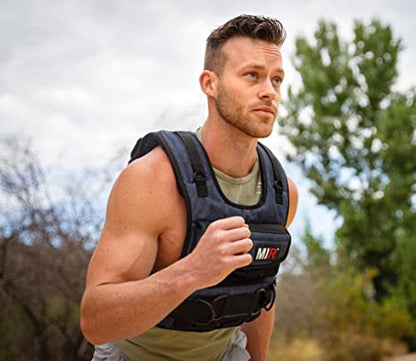 miR Air Flow Weighted Vest with Zipper Option 20lbs - 60lbs Solid Iron Weights Machine Washable. Workout Vest for Men and Women - size: 60lbs, style: Standard