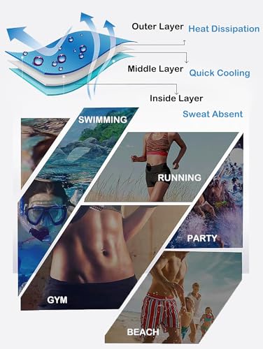 Quick Dry Cooling Towel - Fast Drying Ultra Soft Workout Sweat Towels - Cool Towel Essential for Yoga, Gym, Sports,Running and Beach (Orange)