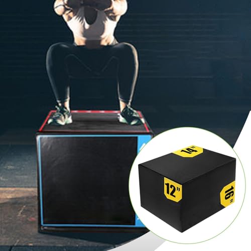 kowaku Training Plyometric Jumping Agility Box Exercise Conditioning Equipment with Cushioned PVC and Cotton Material Suitable for Home - color: Style B