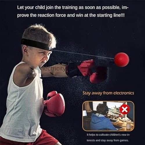 Boxing Reflex Ball boxballen games Boxing Ball Boxball Reflex Ball Headband Set - Improve Speed, Agility, and Punching Skills - Addictive Boxing Game for All Ages - Boxing Equipment for Home Workouts
