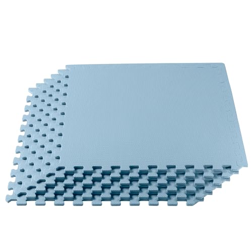 We Sell Mats 1/2-inch Multi-Purpose, Sky Blue, 16 Sq Ft (4 Tiles) - color: Sky Blue, style: 16 Square Feet (4 Tiles)