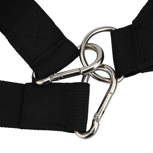 Sled Harness for Resistance Training with Adjustable Waist and Shoulder Pads Nylon Straps Pulling Rope for Strength and Speed Workouts