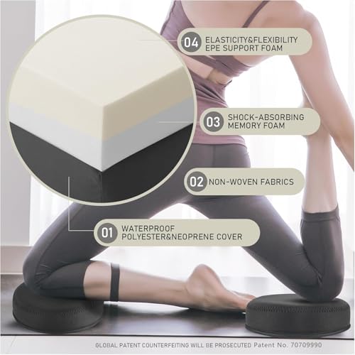 Yoga Knee Pad Cushion - color: Black