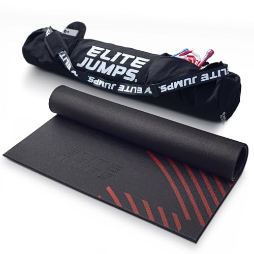 EliteSRS Jumps Premium Jump Rope Mat - Large Format Non Slip Mat - Home Workout Exercise Mat - Suitable for All Surfaces - size: Mat with Bag