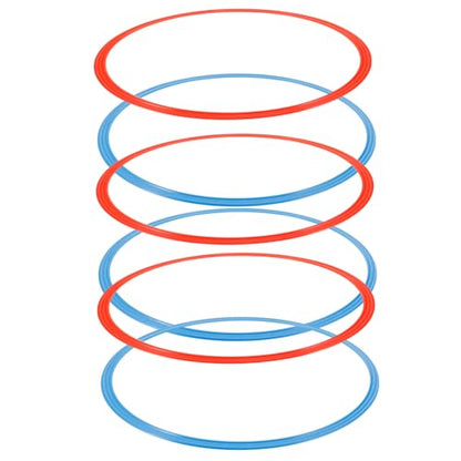 GALPADA 6PCS Agility Soccer Rings Abs Footwork Training Equipment for Speed and Agility Drills Soccer Football and Basketball and Tasteless Material Random Colors Random Color