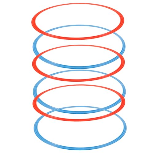 GALPADA 6PCS Agility Soccer Rings Abs Footwork Training Equipment for Speed and Agility Drills Soccer Football and Basketball and Tasteless Material Random Colors Random Color