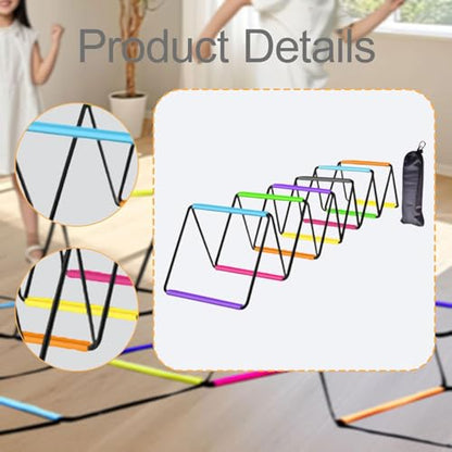 Agility Ladder Jumping Hurdles for Men Women Flexible Football Footwork Ladders Speed Ladder for Outdoor Sports