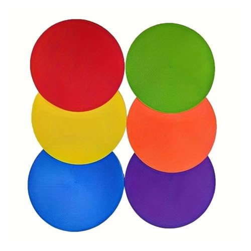 20 Pcs Flat Round Cone Football Training Auxiliary Marker Disc Outdoor Mat Game Sport Teach Tool