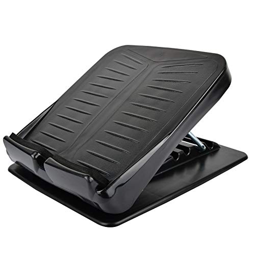 Slant Board, Calf Stretcher Ankle and Foot Incline Board for Stretching Tight Calves or Plantar Fasciitis Adjustable 4 Level (330 lb Capacity), Strength Training Equipment Leg Machines - color: Black