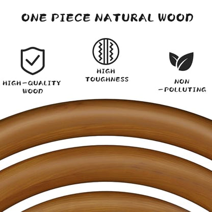 MR Wing Chun Ring Set, Wing Chun Rattan Ring, Natural Wood Rings, Wing Tsun Kung Fu Wrist Hand Strength Training Equipment, Yewen Sau Sticky IP Man Siu Lum Kung Fu Ring Set, 7”, 9”, 11”