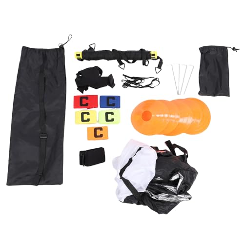 Naroote Agility Ladder Set, Speed Training Equipment, Soccer Cones Set with Running Umbrella, Ideal for Football Fitness Training