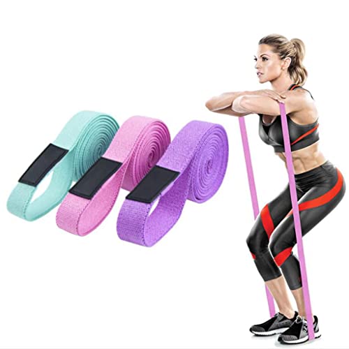 Long Resistance Bands Set, 3 PCS Sturdy Fabric Stretch Exercise Bands, Women Men Full Body Elastic Resistance Bands, Pull Up Assistance Workout Bands Set for Strength Training, Yoga, Physical Therapy