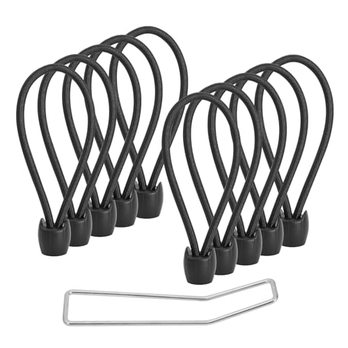 Fitness Trampoline Elastic Rope 8mm Thick Replacement Bungee Cords for Trampoline Heavy Duty Bungee Rope with Pull Tool Trampoline Parts