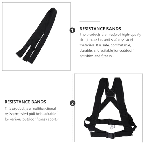 Generic Resistance Sled Pull Strap Multi-functional Load-bearing Harness for Full Body Exercise Lightweight and Design for Outdoor Sports and Training
