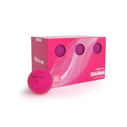 Eagle Ace™️ DriveMatte Golf Balls-2 Layers-Maximum Distance,Optimal Spin Control - color: Rose-12Pack