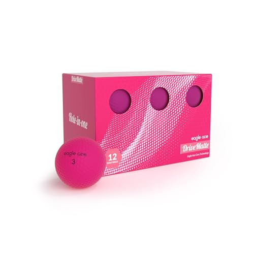 Eagle Ace™️ DriveMatte Golf Balls-2 Layers-Maximum Distance,Optimal Spin Control - color: Rose-12Pack